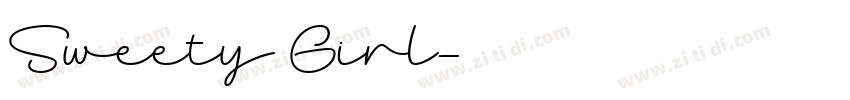 Sweety Girl字体转换